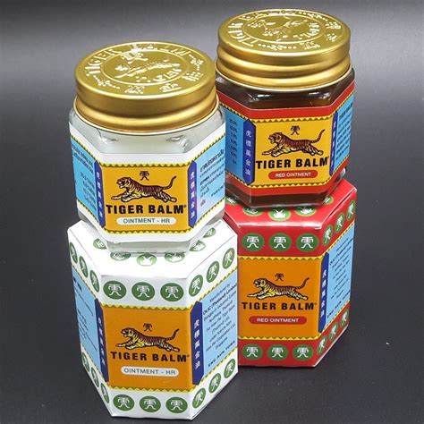 tiger balm difference between red and white.